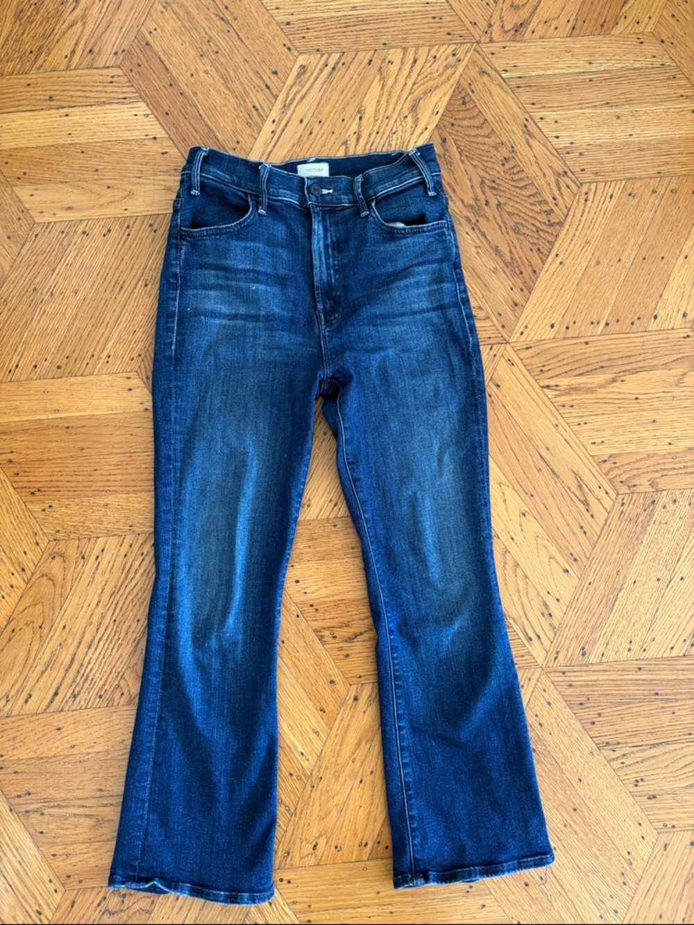 MOTHER Lil Hustler Ankle Jeans in Heirloom Blue - Picture 3 of 6